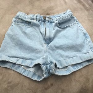 American apparel high waisted mom shorts